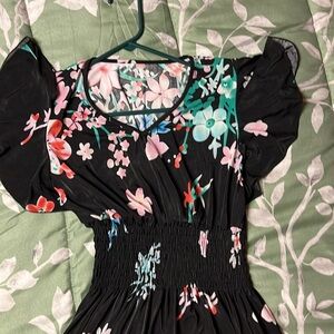 Floral Puff Sleeve Dress